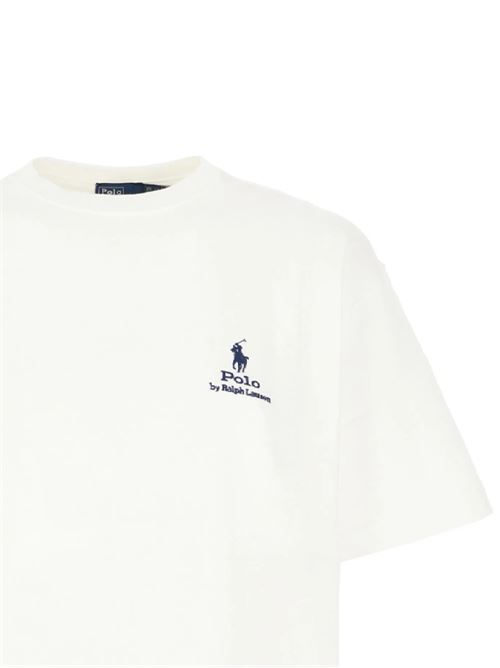 White embroidered logo t-shirt POLO RALPH LAUREN | 211959114001